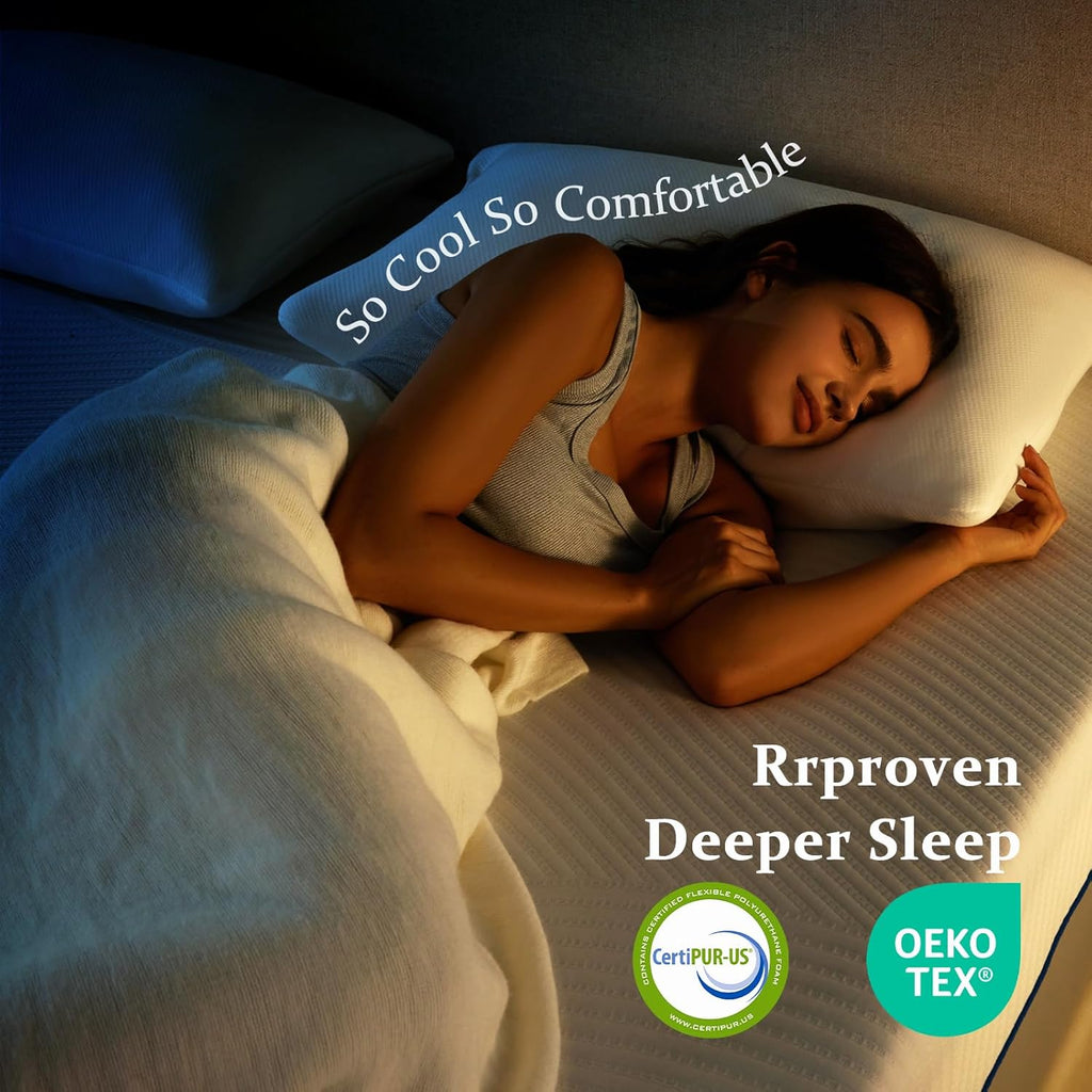 Full Mattress in a Box, 12 Inch Cooling Gel Memory Foam Mattress for Pressure Relief & Deep Sleep, Medium Firm with Motion Isolation, CertiPUR-US Certified, Fiberglass Free