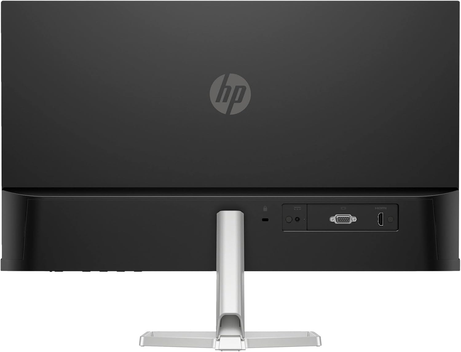HP Series 5 524sf Monitor (Replaces M24f) 24" IPS FHD 300 Nits Display  -5 to +25 Degrees Adjustable Tilt  Flicker Free  Anti-Glare  1x HDMI  1x VGA  Black/Silver with Dockztorm HUB USB Port Expander
