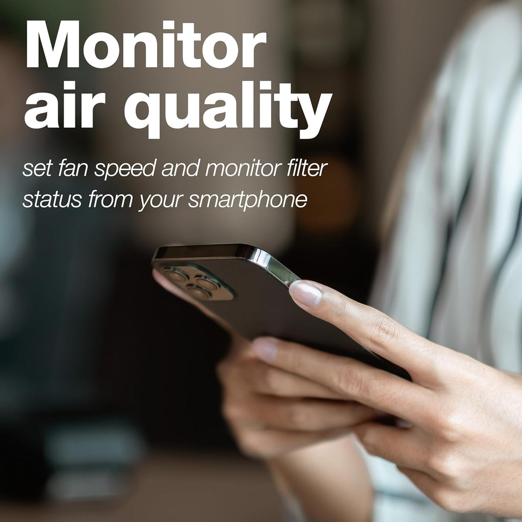 IQAir HealthPro Plus XE Air Purifier - Smart HyperHEPA Filtration for Large Rooms up to 1125 sq ft - Smoke, Viruses, Allergens, Asthma, Mold, Dust, Pets, Swiss Made, WiFi Enabled