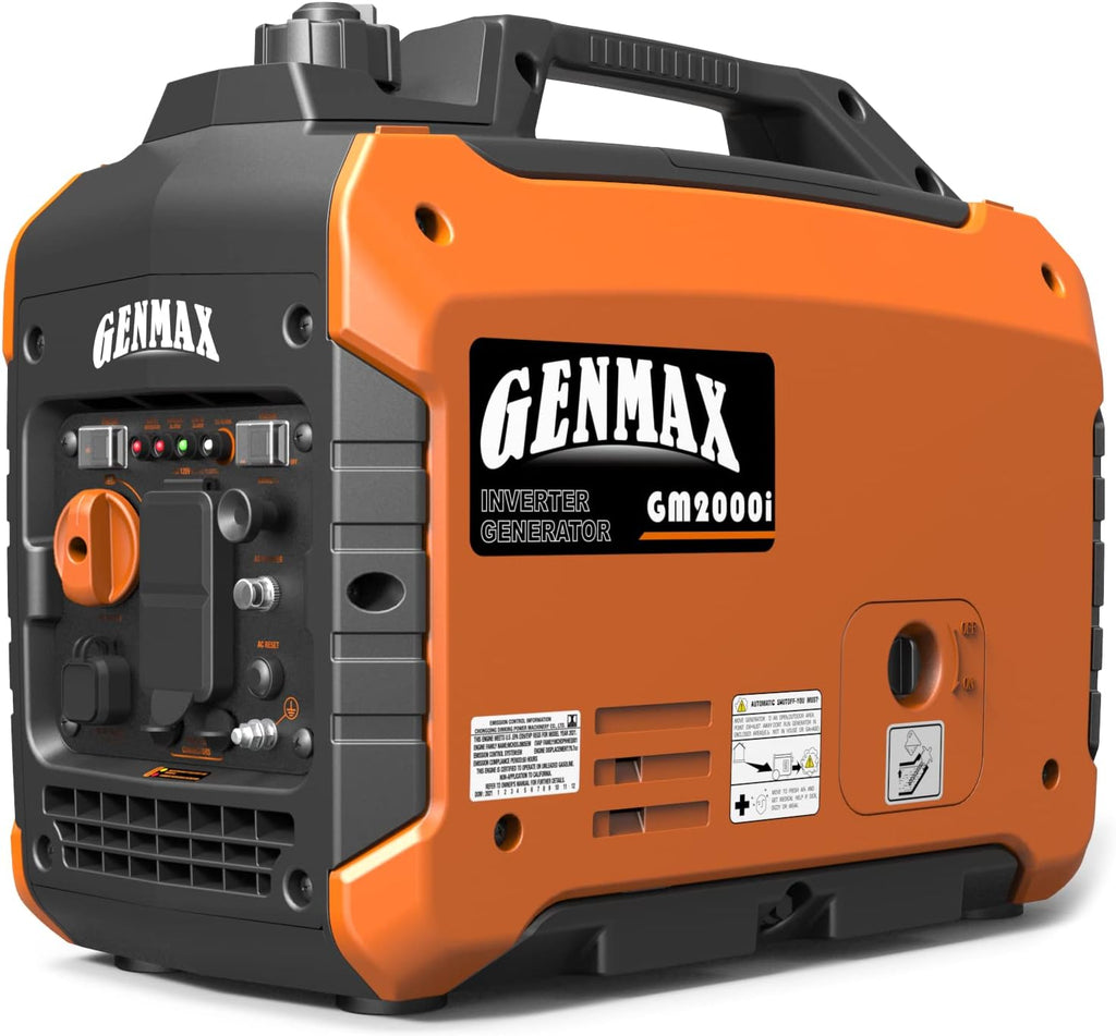 GENMAX Generator .EPA Compliant  Eco-Mode Feature  Ultra Lightweight for Backup Home Use & Camping