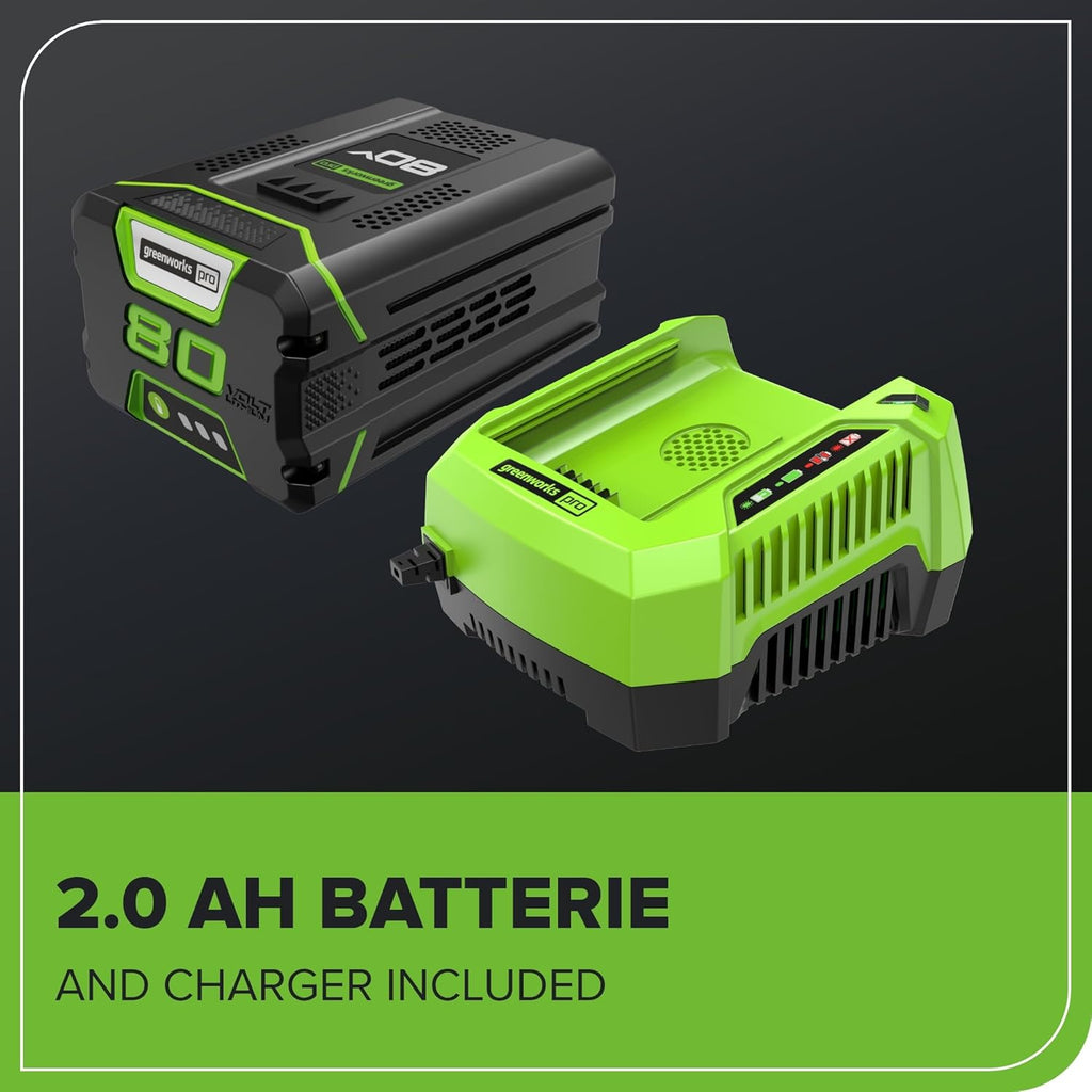 Greenworks 80V (75+ Compatible Tools) 12” Brushless Cordless Snow Shovel  2.0Ah Battery and Charger Included
