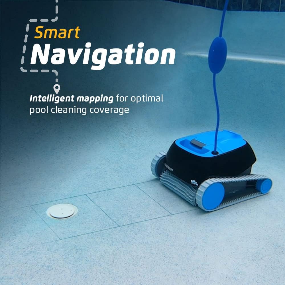 Dolphin Nautilus CC Automatic Robotic Pool Vacuum Cleaner  Wall Climbing Scrubber Brush  Top Load Filter Access  Ideal for Above/In-Ground Pools up to 33 FT in Length