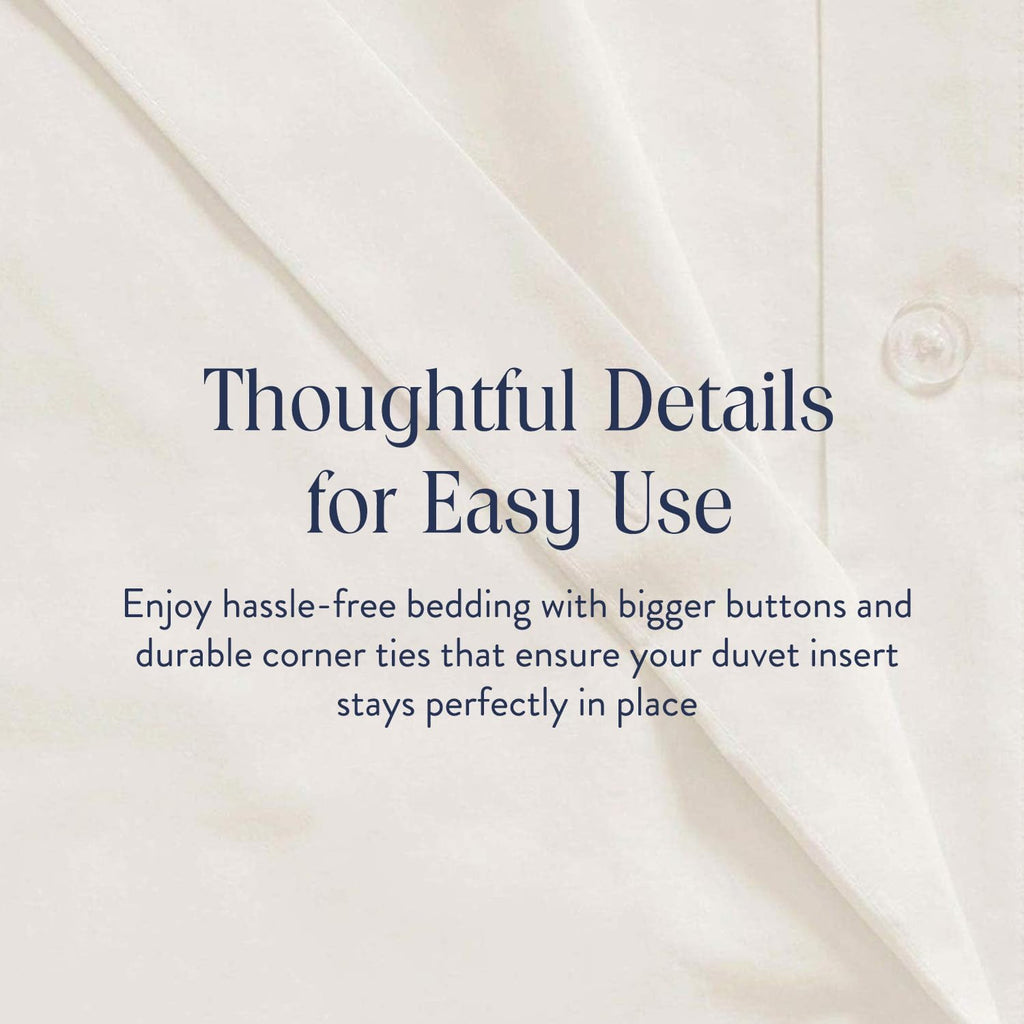 Brooklinen Luxury Sateen Duvet Cover Set - King/Cali King Size in Cream - 3 Piece Set (1 Duvet Cover, 2 Pillowcases) - 100% Cotton, 480 Thread Count