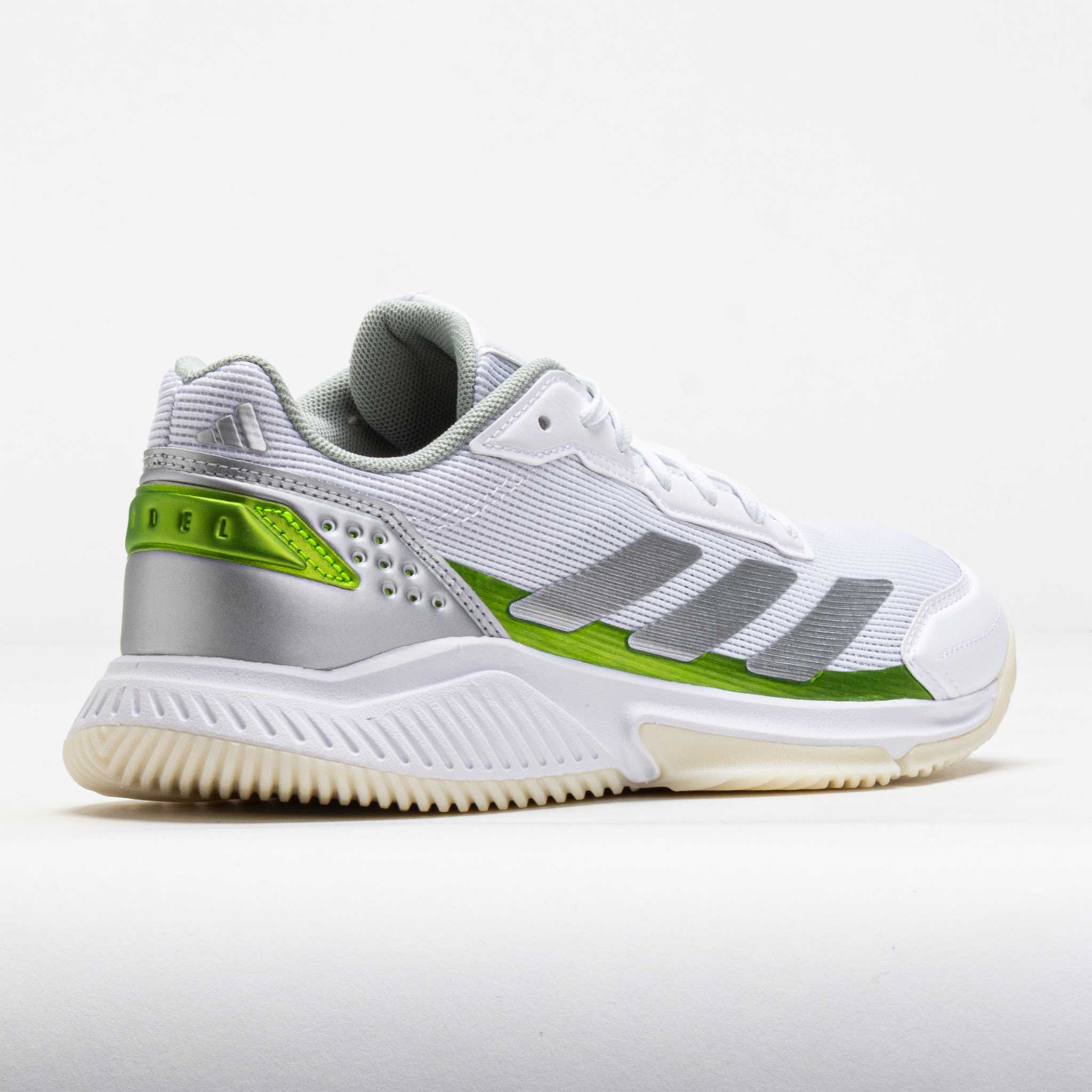 adidas CourtQuick Padel Women's White/Silver Metallic/Lucid Lemon