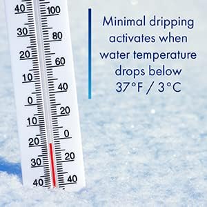 Freeze Miser Outdoor Faucet & Spigot Freeze Protection – Patented Valve Shield  Activates at Water Temperature Below 37°F/3°C – Durable Winter Cover Alternative – Quick Install  Saves Water – 8 Pack