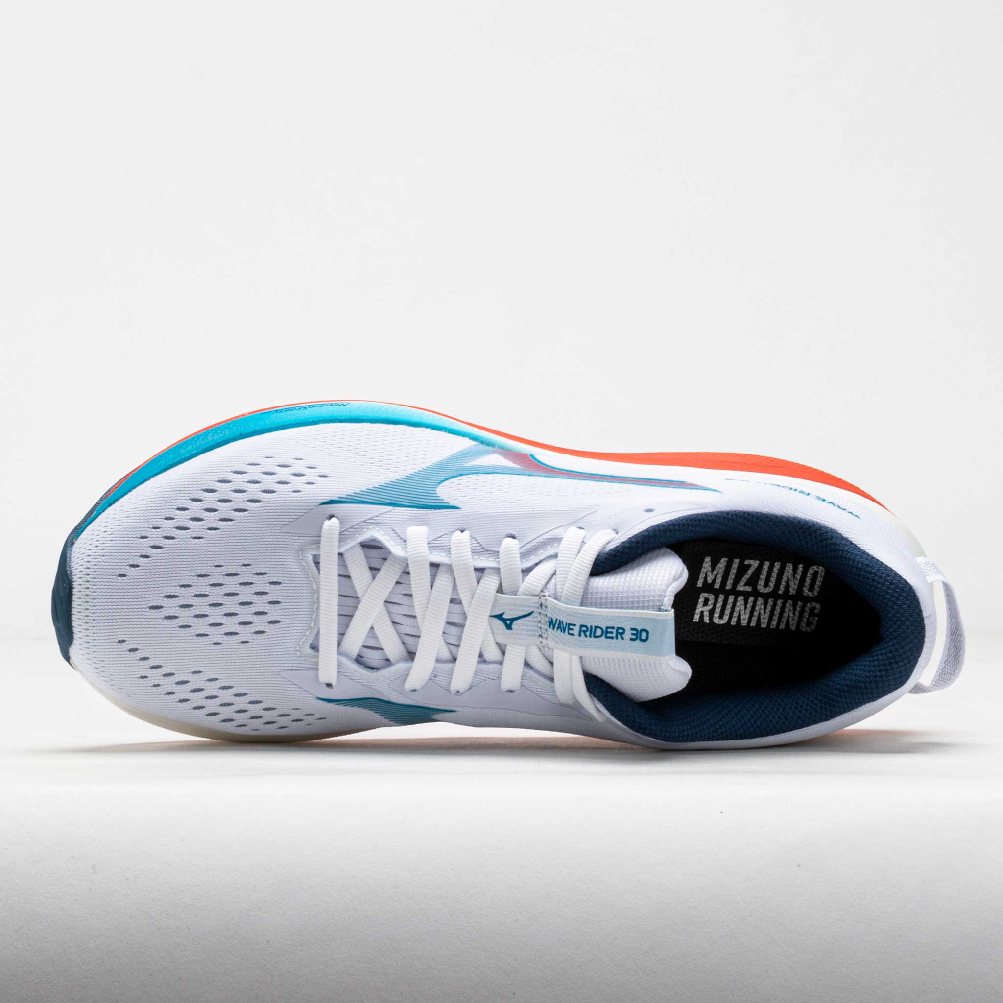 Mizuno Wave Rider 30 Men's White/Blue Jewel