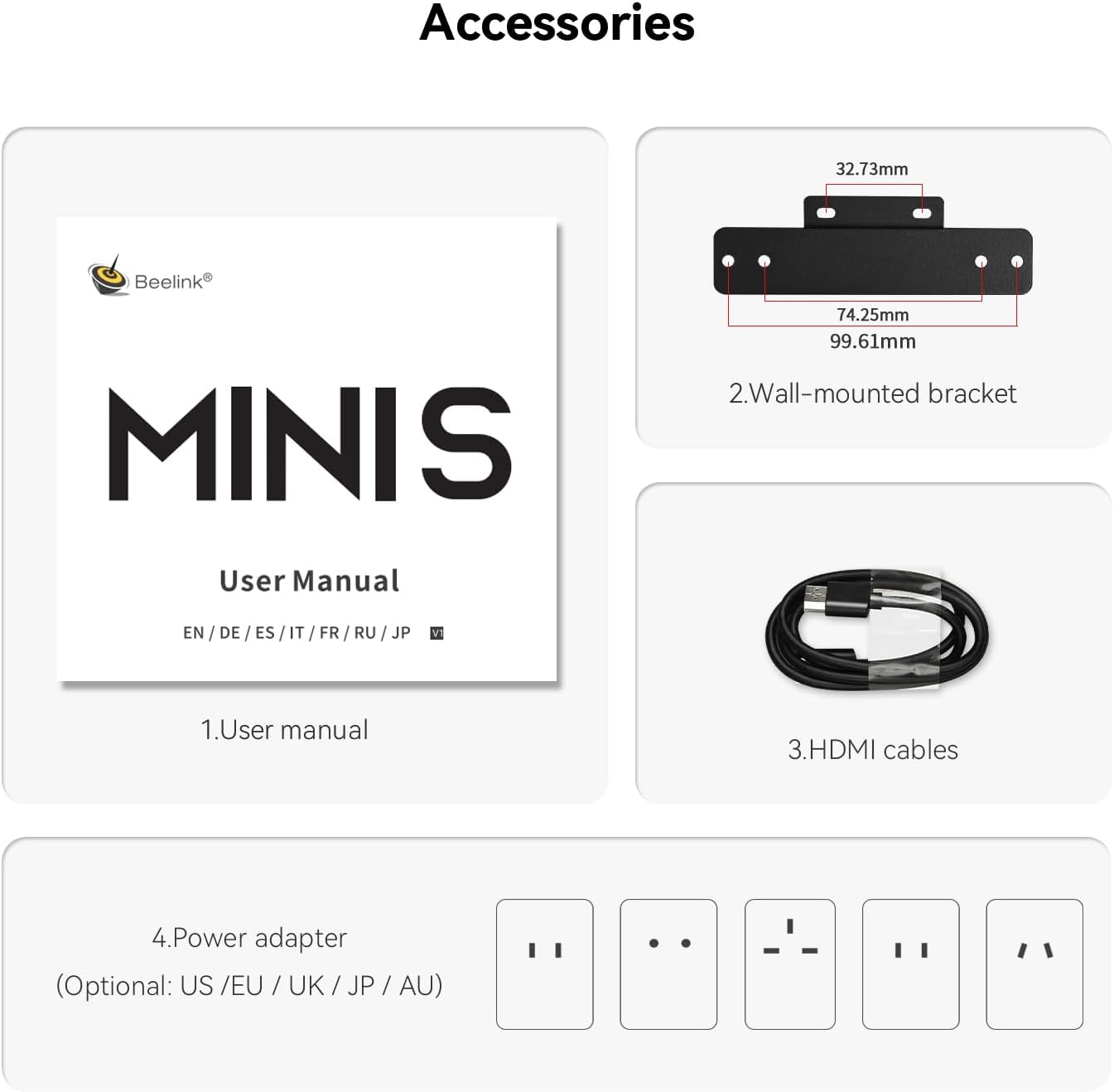 Beelink Mini PC  Mini S12 Intel 12th Gen 4-Core N95(up to 3.4GHz)  Mini Computer 16GB DDR4 RAM 500GB SSD  Desktop PC Dual HDMI 4K UHD/2.5GBps/Dual WiFi5/BT4.2/HTPC/W11 Home