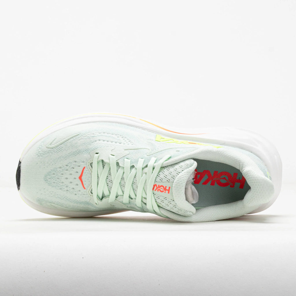 HOKA Clifton 10 Women's Sea Glass/Neon Flame