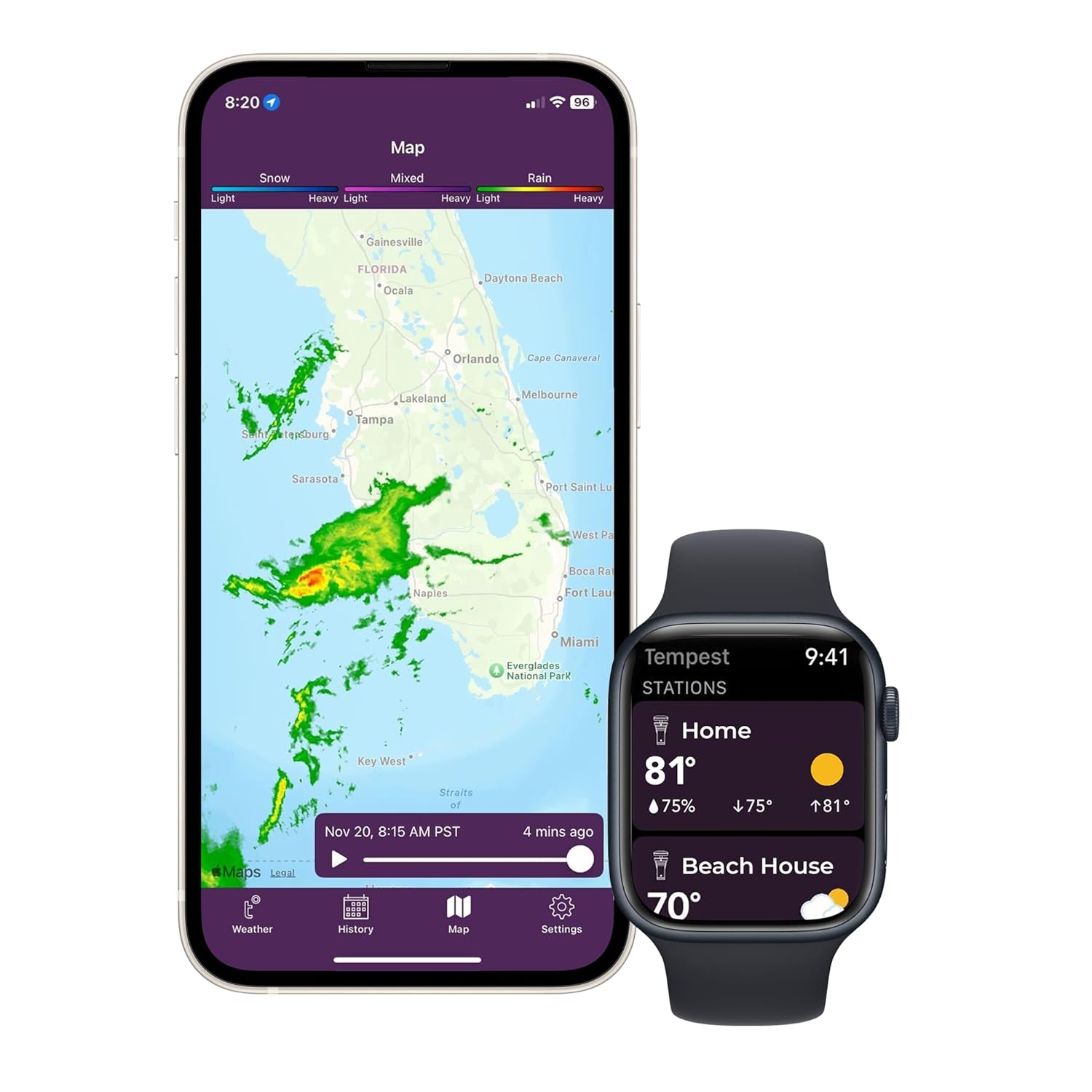 Tempest Weather Station with Built-in Wind Meter  Rain Gauge  and Accurate Weather Forecasts  Wireless  App and Alexa Enabled