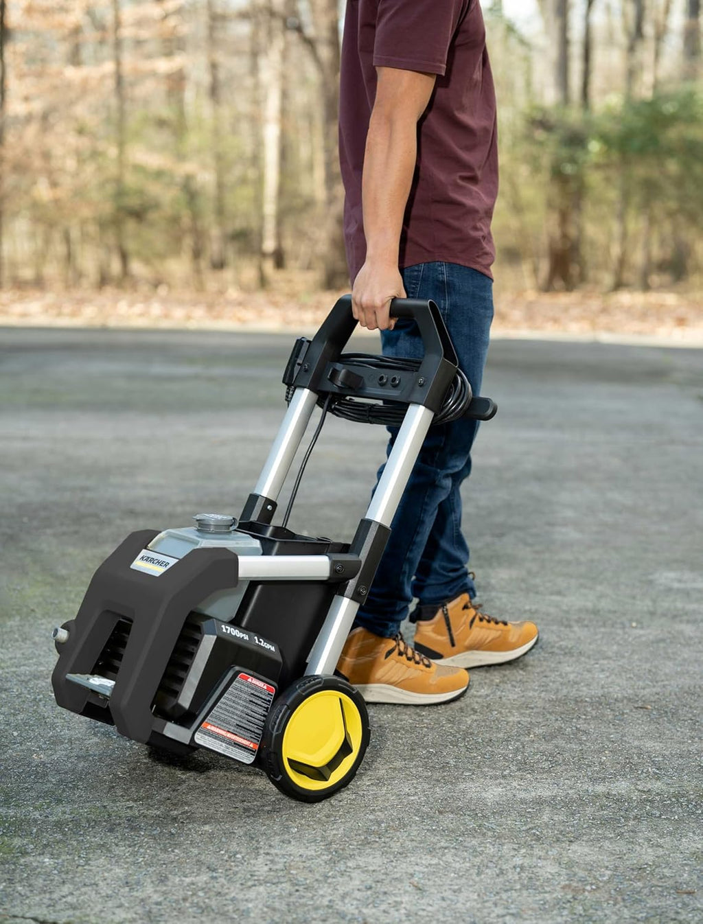 Kärcher Pressure Washer K1700B  CETA Certified  3 Spray Nozzles  Detergent Tank  for Cars  Driveways  Siding  Patios  1.2 max. GPM