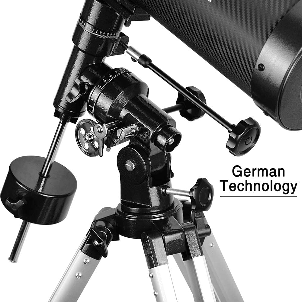 Telescope 130EQ Newtonian Reflector Telescopes for Adults  Professional Telescopes for Adults Astronomy  Comes with 1.5X Barlow Lens Smartphone Adapter & 13% T Moon Filter