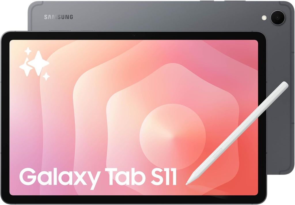 Samsung Galaxy Tab S11 128 GB WiFi Android Tablet, Large Display, Durable, Slim, Light, High Performance, Long Battery Life, S Pen for Note-Taking, AI Assist, US Version, Gray