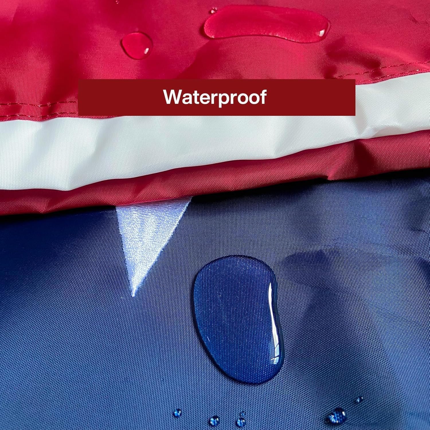 American Flag 15x25 ft TearProof Series Heavy Duty Tough Spun Polyester USA Flags High Wind Embroidered Stars  6 Brass Grommets  Sewn Stripes  Vibrant Colors Outdoor USA Flag  United States Country Flags
