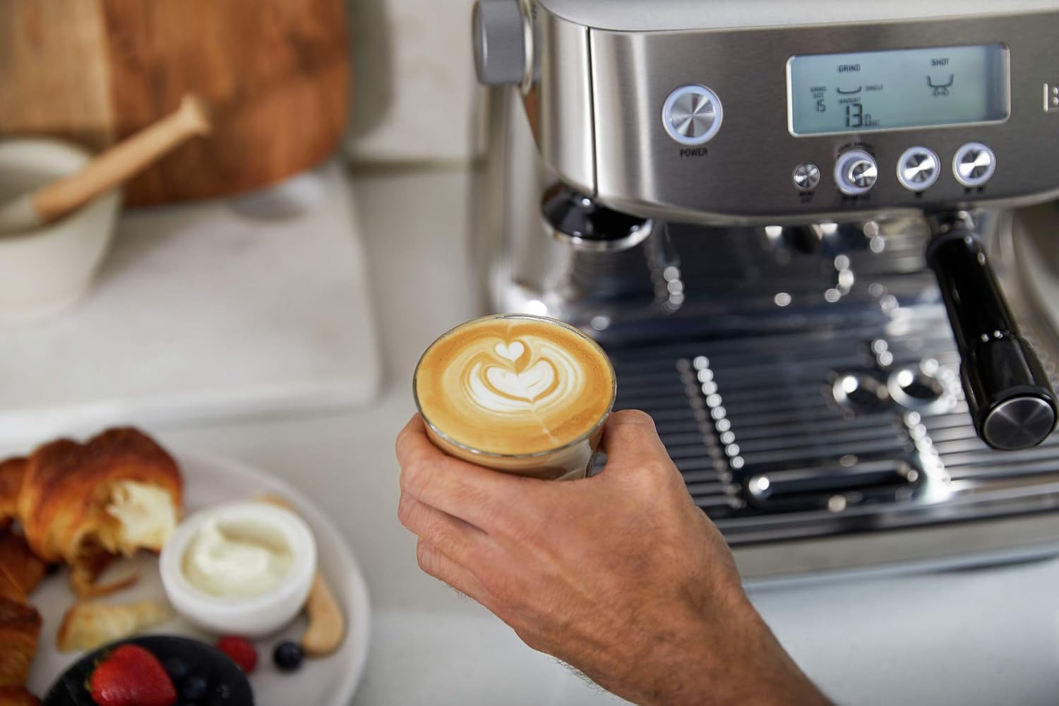 Breville Barista Pro Espresso Machine BES878BSS, Brushed Stainless Steel