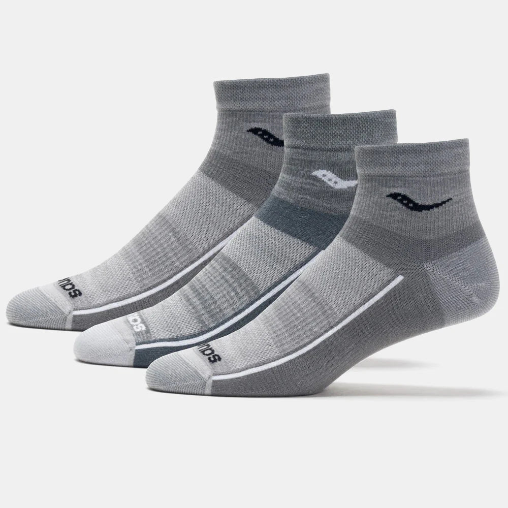 Saucony Inferno Ultralight Quarter Socks 3 Pack
