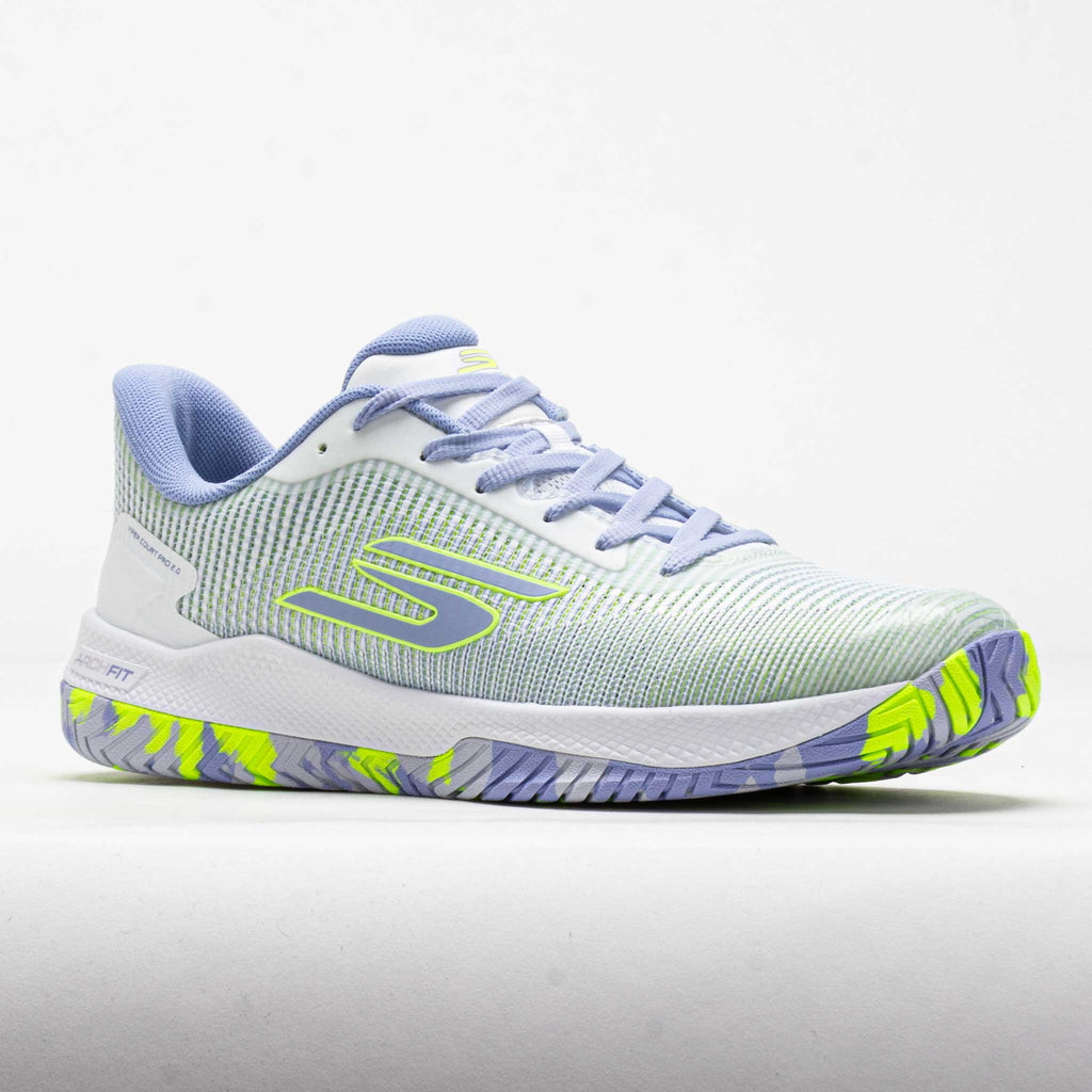 Skechers Viper Court Pro 2.0 Wide Women's White/Periwinkle