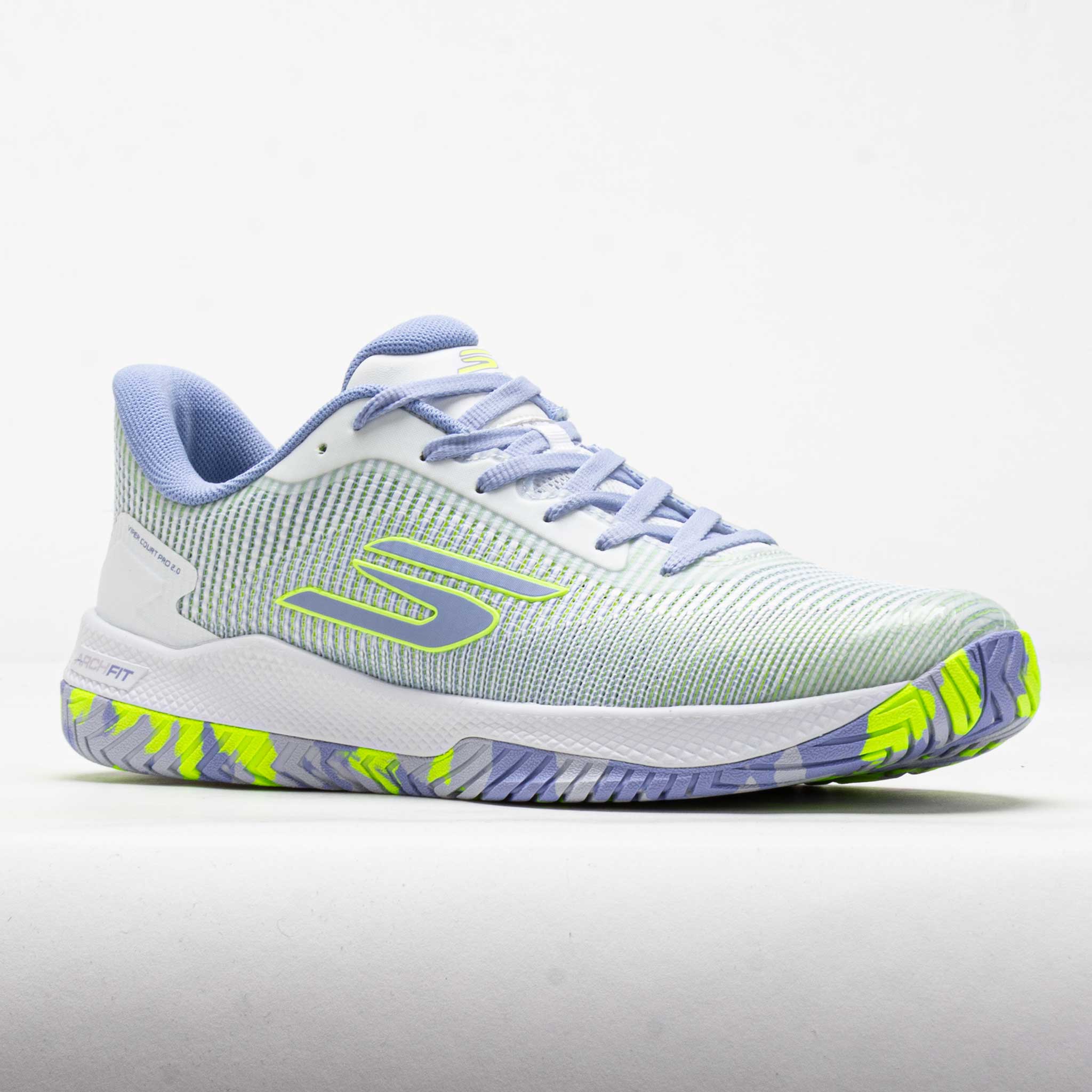 Skechers Viper Court Pro 2.0 Wide Women's White/Periwinkle