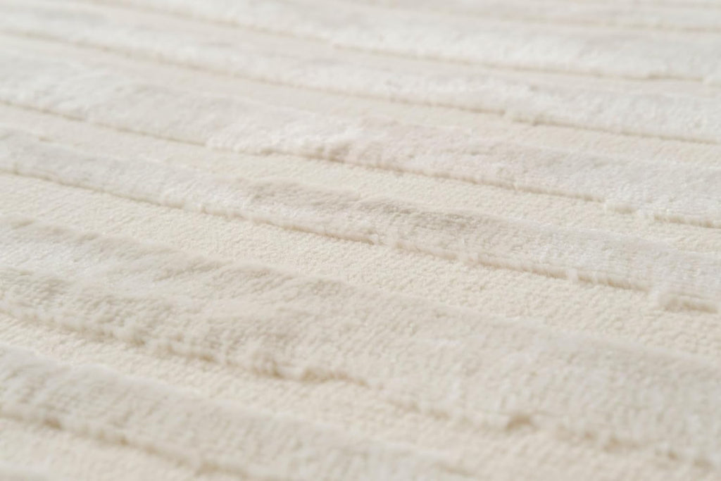 Revival Rugs Soloba 7'10"x10' Washable Area Rug for Living Room Bedroom - 100% Recycled Oeko-TEX Certified, Medium Pile, Beige, Cream
