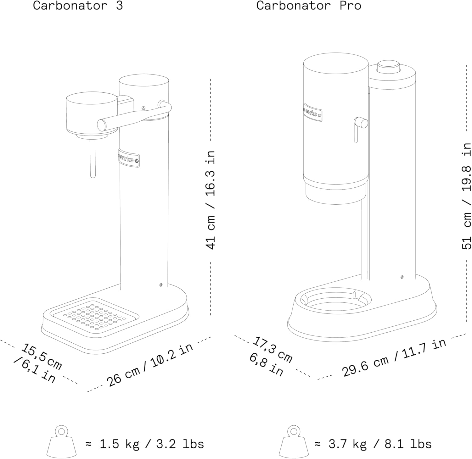 Aarke Carbonator lll, Sparkling & Carbonation Water Machine, Stainless Steel with PET BPA-Free Reusable Bottle Volume 1L/34 fl oz (Sand)