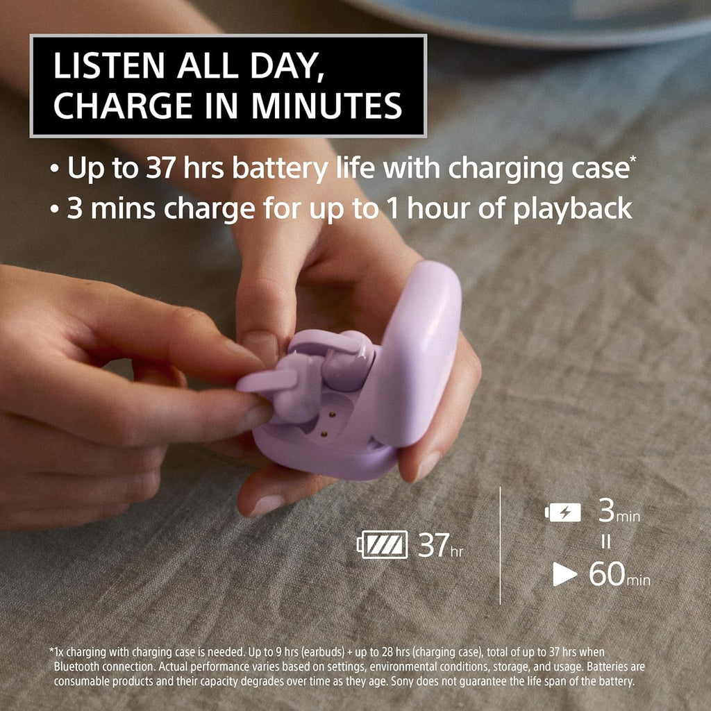 Sony LinkBuds Clip Open-Ear Truly Wireless Earbuds, Comfortable & Secure Fit, Lightweight Clip-On Design, Touch Controls, Ambient Sound Awareness, Water Resistant, Up to 37 Hrs of Playback, Black