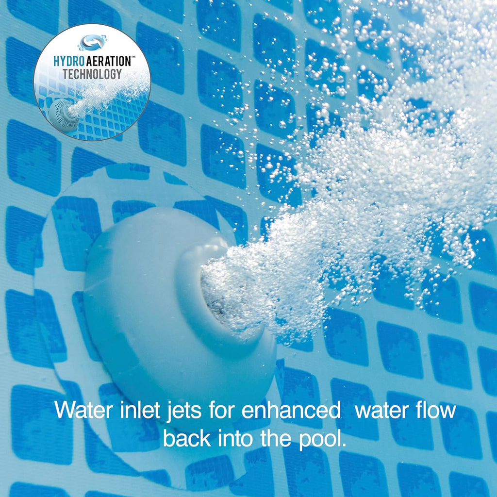 Intex Sand Filter Pump & Saltwater System for Up to 15 000 Gal Pools  Krystal Clear - Automatic Algae Control & Above-Ground Swimming Pool Cleaning