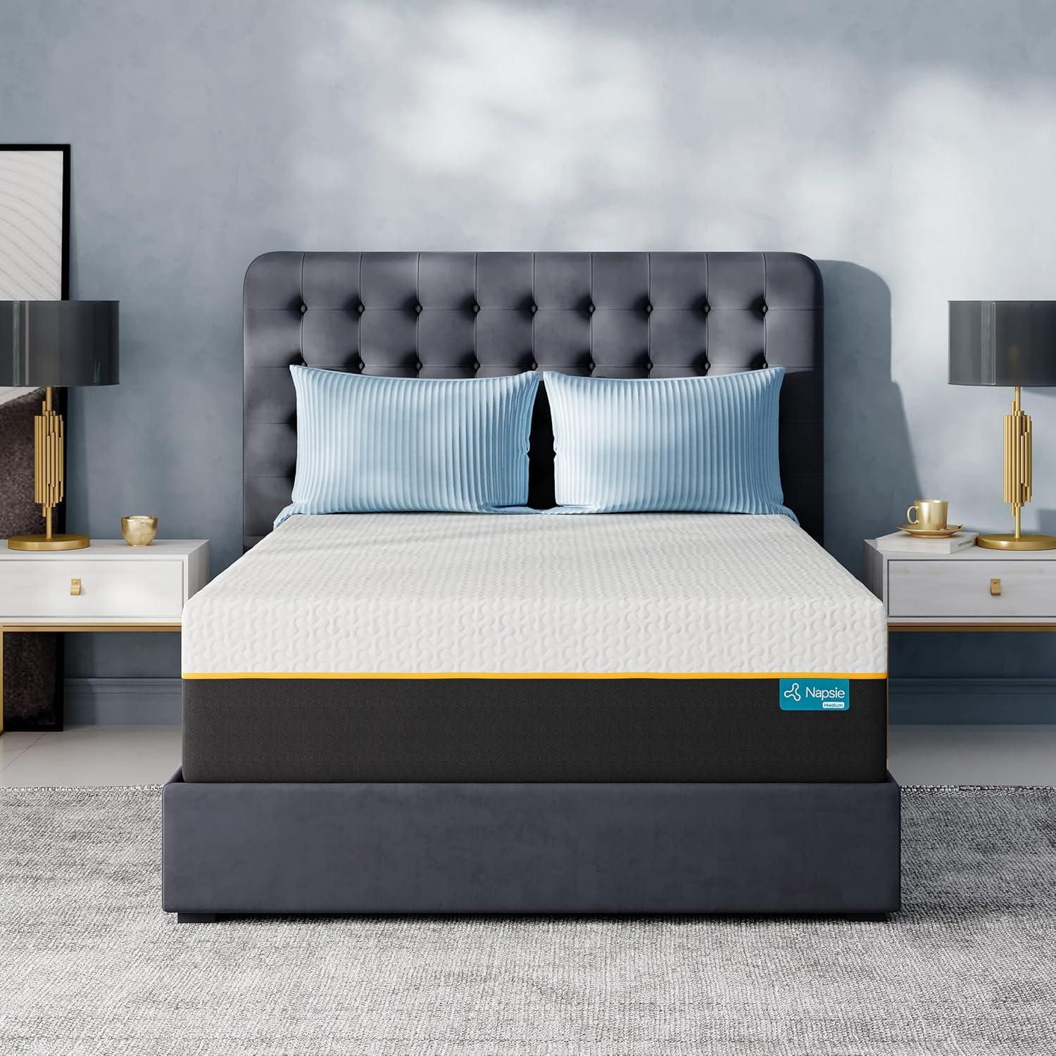 12 Inch Full Size Memory Foam Mattress, Cooling Memory Foam Mattress in a Box, Full Size Mattress for Pressure Relief and Cool Sleep, Medium Plush, CertiPUR-US Certified Foam