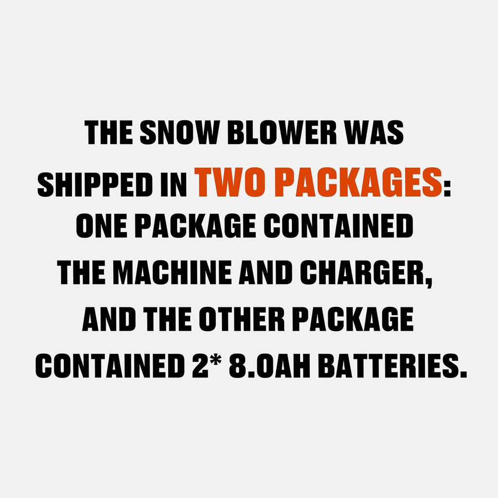 SENIX 60V 21" Cordless Snow Blower  Steel Auger  3500W Brushless Motor  Heated Handle 13" Depth  45FT Throw Distance  LED Lights  16000mAh Batteries(Single Box) & Dual Port Charger 1200lbs/min
