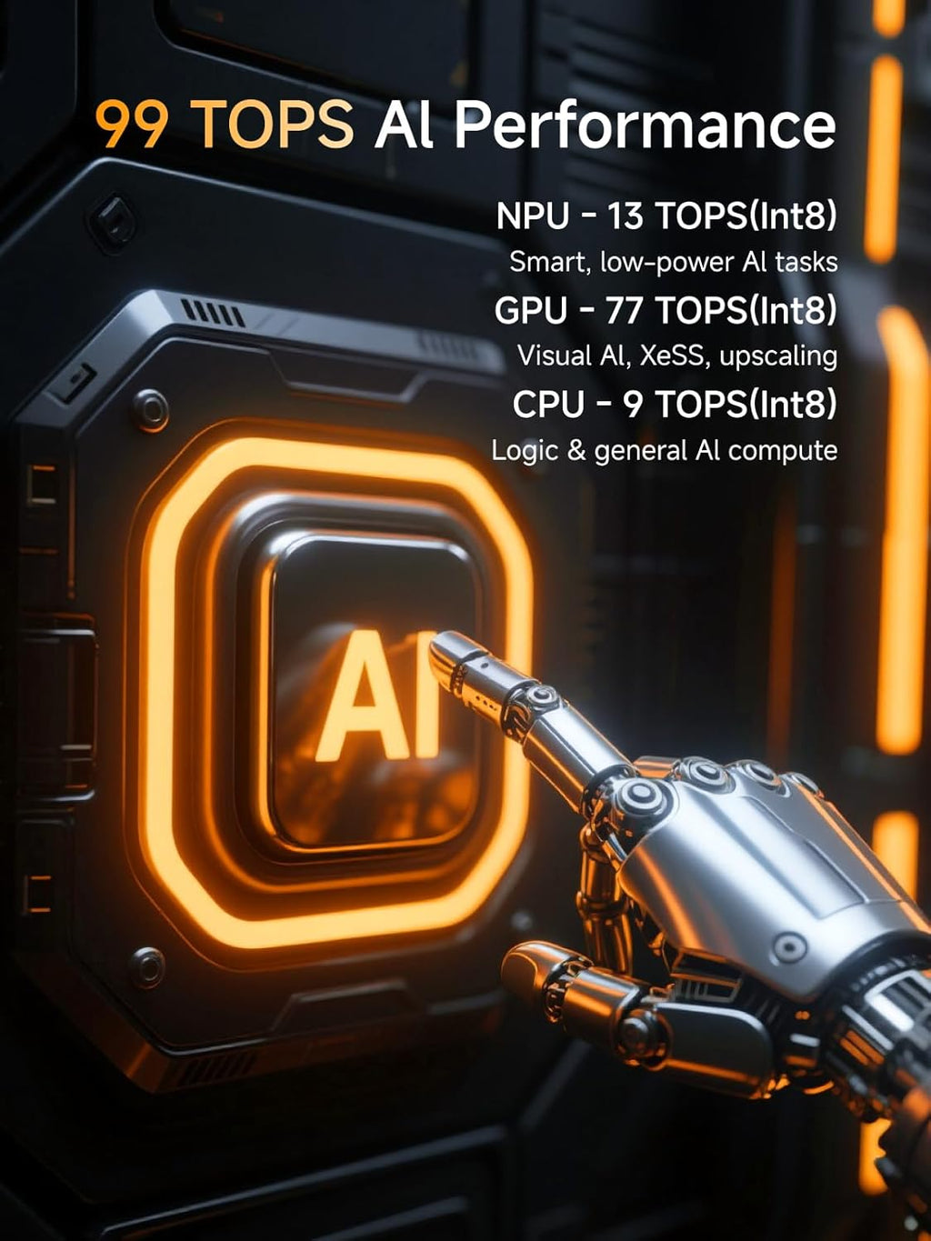 MINISFORUM M1 Pro AI Mini PC Barebone  Intel Core Ultra 9 285H (16C/16T  Up to 5.4Ghz)  99 Tops  Without Storage/OS  2xUSB4/HDMI/DP Quad Display  2.5G LAN  OCuLink  WiFi 7  BT5.4  Arc 140T GPU