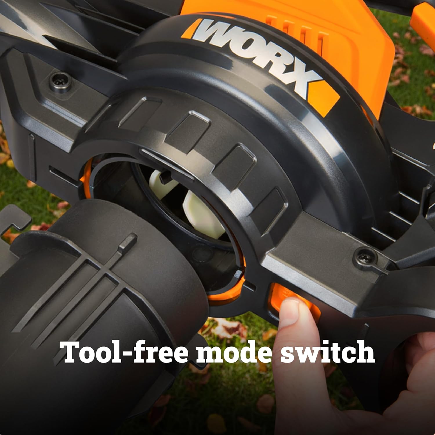 WORX Cordless Leaf Blower  3 in 1 Blowers for Lawn Care with Leaf Vacuum & Leaf Mulcher  Electric Blower with Brushless Motor & 2 Speed Control  2 × 4.0 Ah Batteries & Charger Included  WG583