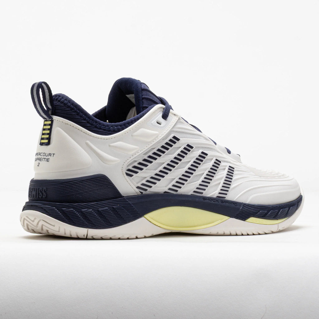 K-Swiss Hypercourt Supreme 2 Men's Blanc de Blanc/Naval Academy/Green