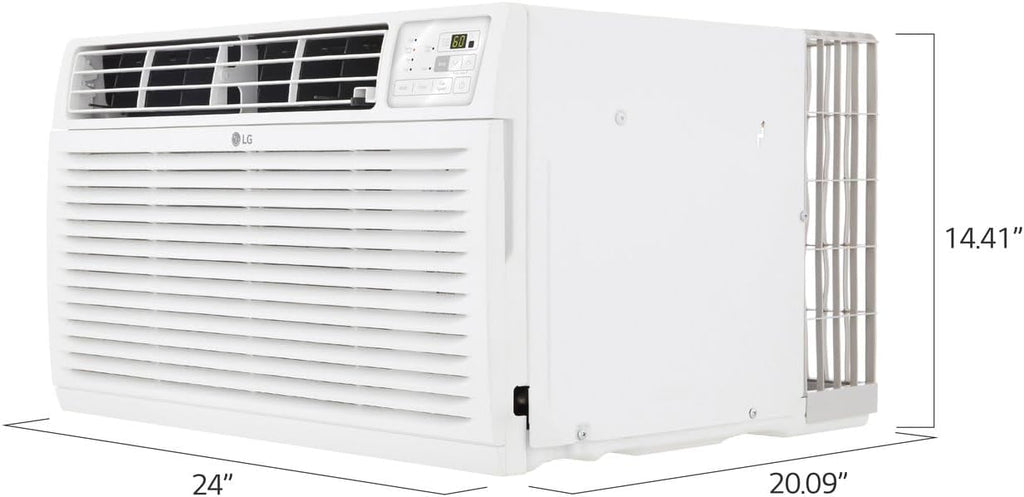 LG 10,000 BTU Through the Wall Air Conditioner, 115V, Cools up to 440 Sq. Ft. for Bedroom, Living Room, Apartment, with Remote, 3 Cool & Fan Speeds, Wall AC Unit, White