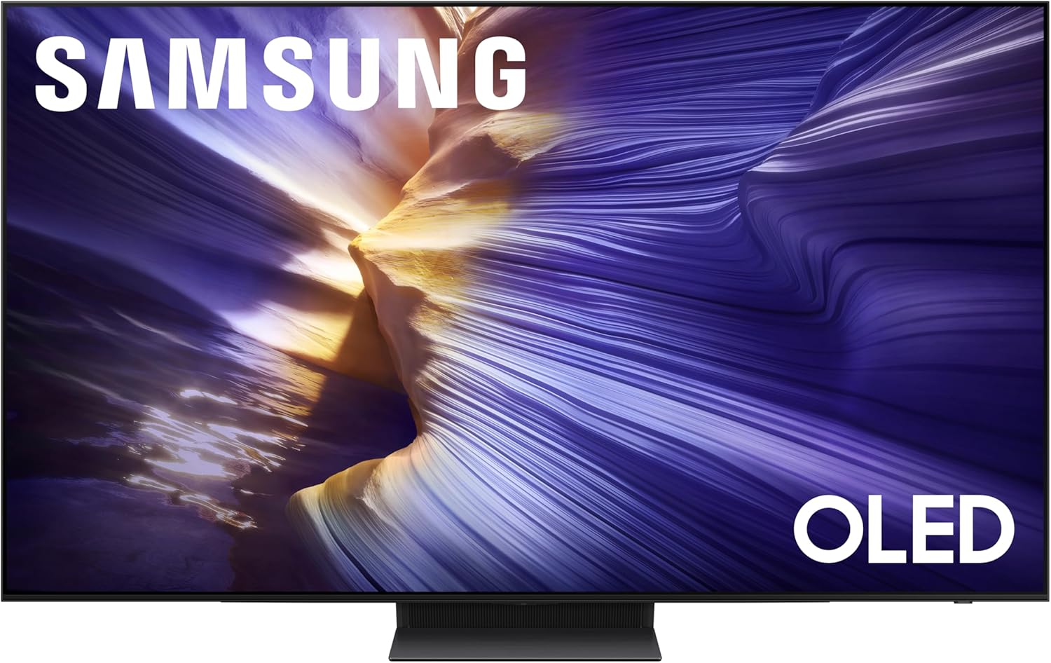 Samsung QN55S90FAFXZA 55 Inch 4K OLED Smart TV with a Walts Large/Extra Large Full Motion Mount for 43"-90" TVs and Amber Protection 3-Outlet-Surge Surge Protector (2025)
