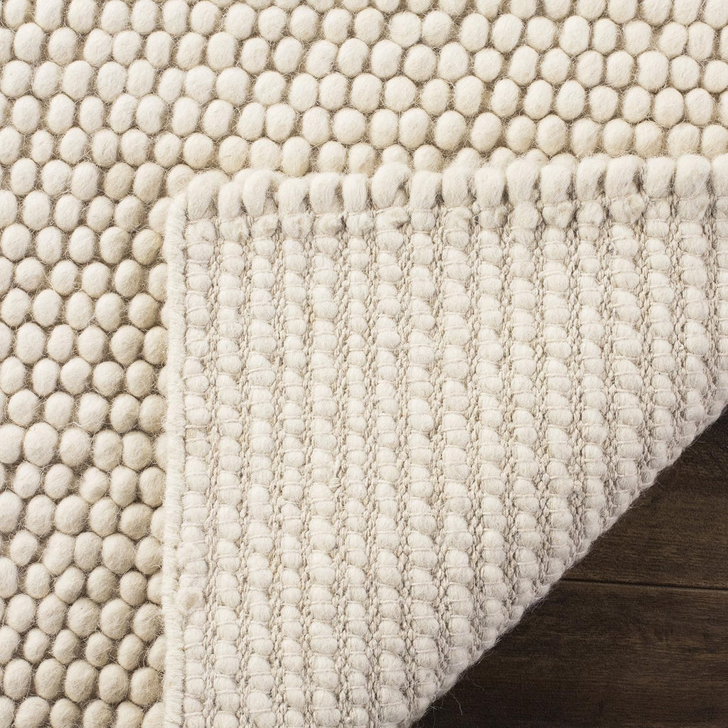 SAFAVIEH Natura Collection Area Rug - 12' Square, Ivory, Handmade Wool Blend, Textured Design, Ideal for Living Room, Bedroom, Dining Space (NAT620A)