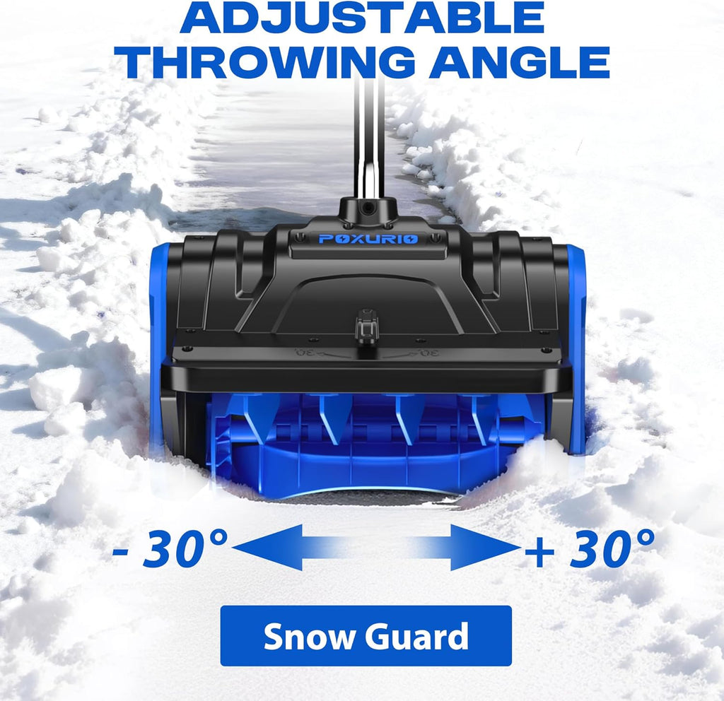 2 * 40V Electric Cordless Snow Shovel  13 Inch Brushless Electric Snow Blower with 2×4.0Ah Batteries & Fast Charger  13" Width  6" Depth  25FT Throw Distance Snow Shovel for Driveway  Patio