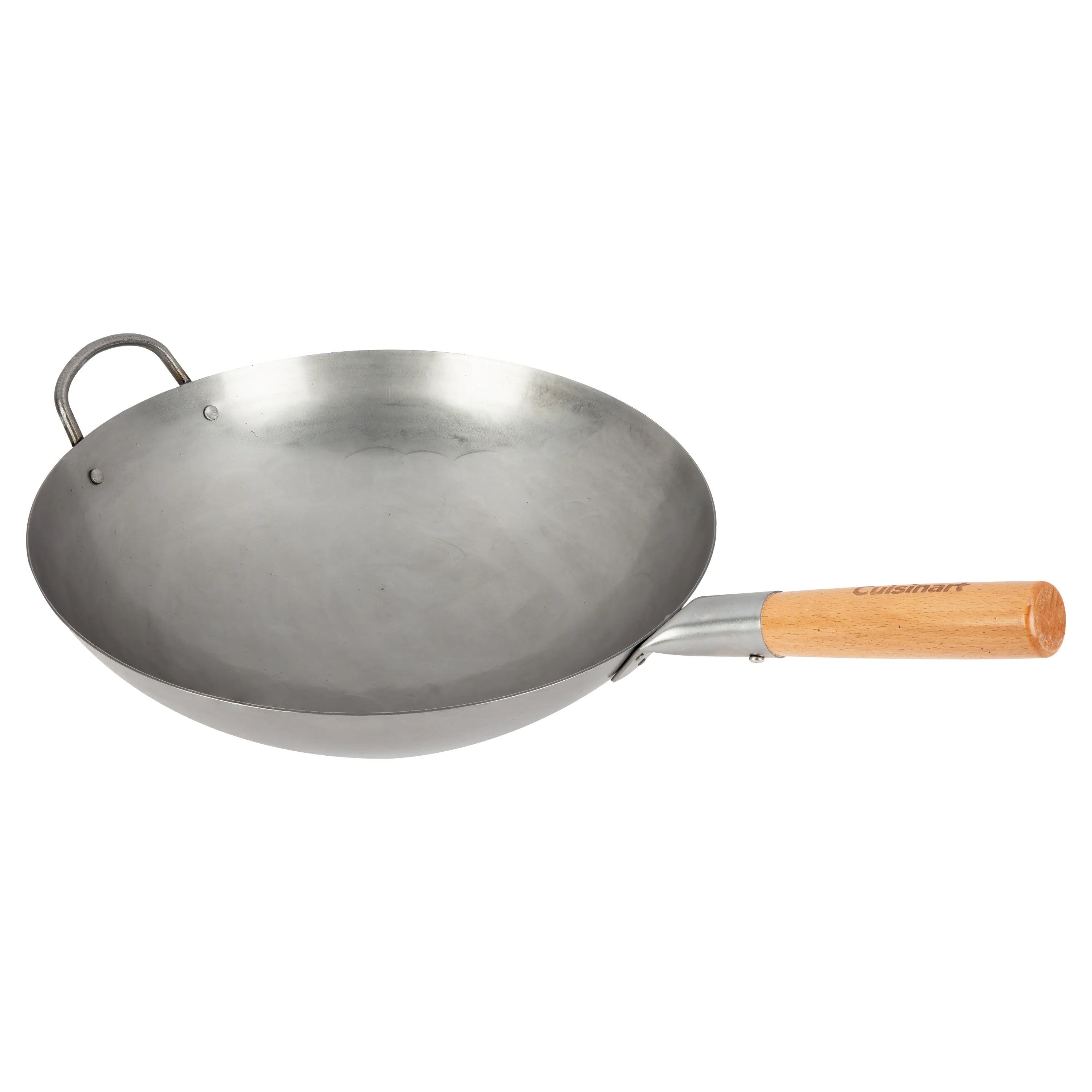 Cuisinart Outdoor Wok Station, 50,000 BTU Propane Outdoor Wok Burner w Prep Table, 14锟芥锟斤拷 Carbon Steel Wok for Stir Fry, Searing, BBQ 锟斤拷 Black
