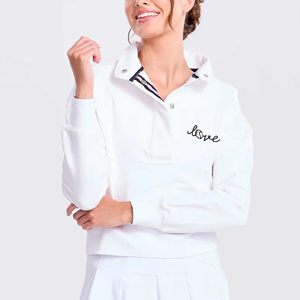Ame & Lulu Tennis Warmup Pullover Women's