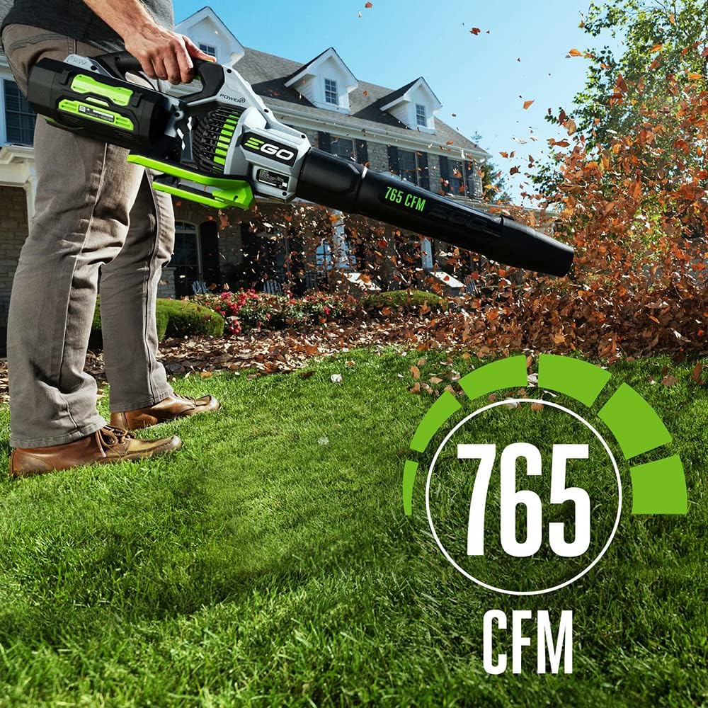 EGO Power+ LB7654 56-Volt 765 CFM Brushless Cordless Leaf Blower  5.0Ah Battery  320W Charger Included Plus Extra BA1400T 2.5Ah Battery