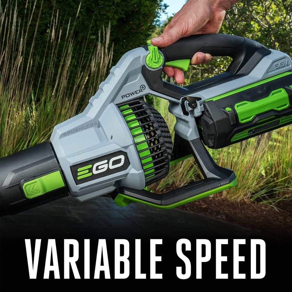 EGO Power+ LB7654 56-Volt 765 CFM Brushless Cordless Leaf Blower  5.0Ah Battery  320W Charger Included Plus Extra BA1400T 2.5Ah Battery