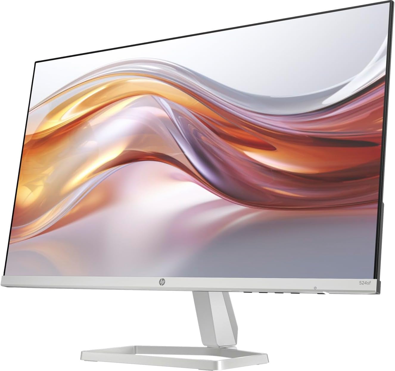 HP 24" 100Hz 300 Nits IPS FHD (1920x1080) Monitor (Replaces M24f) with Docztorm Hub USB Port Expander  Flicker-Free  Adjustable Tilt  1x HDMI 1.4  1x VGA  Black/Silver (2026 Latest Model)