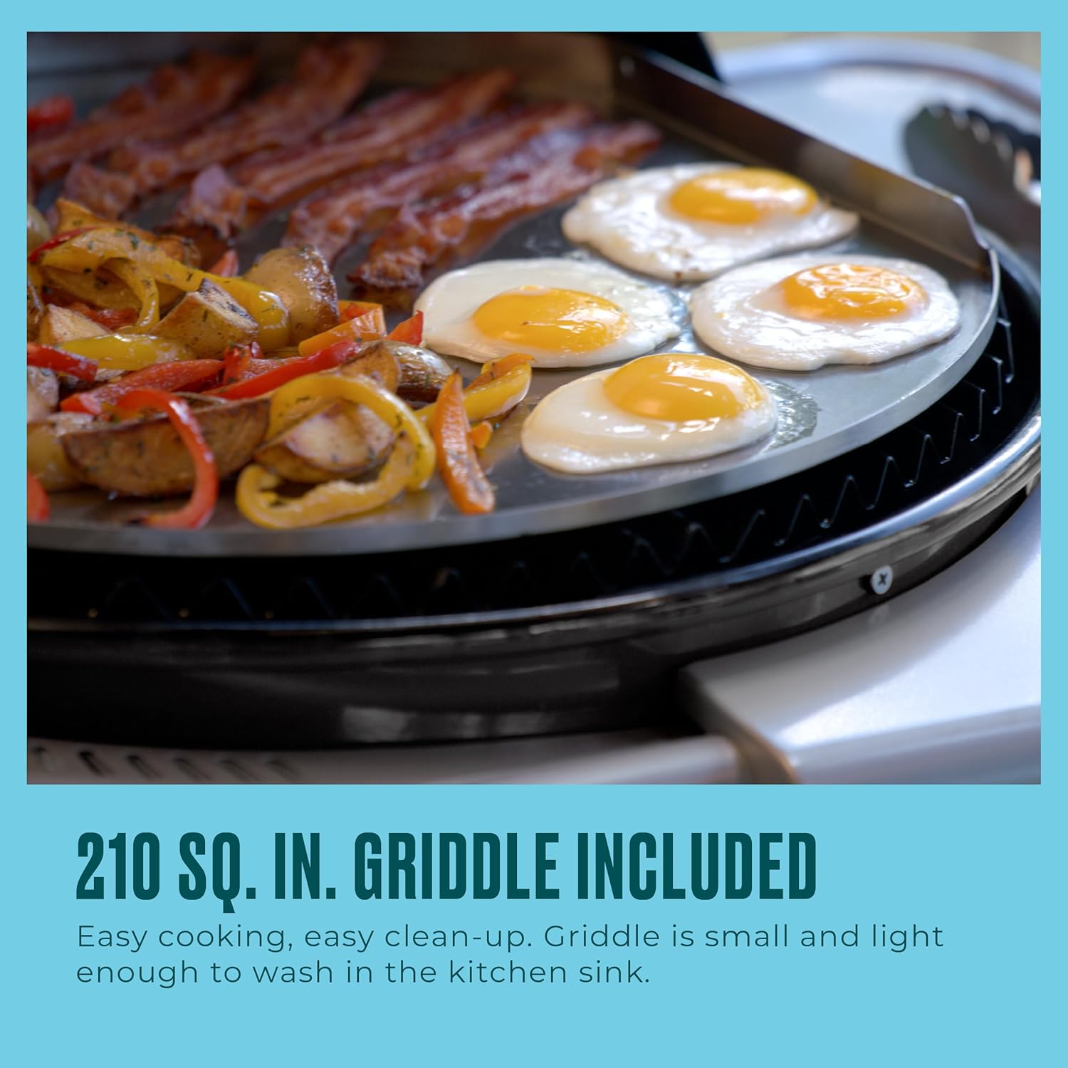 Charbroil 3-in-1 Dual Fuel Outdoor Bistro Pro Electric Grill & Griddle + Charcoal Mode BBQ  Black - 25302145