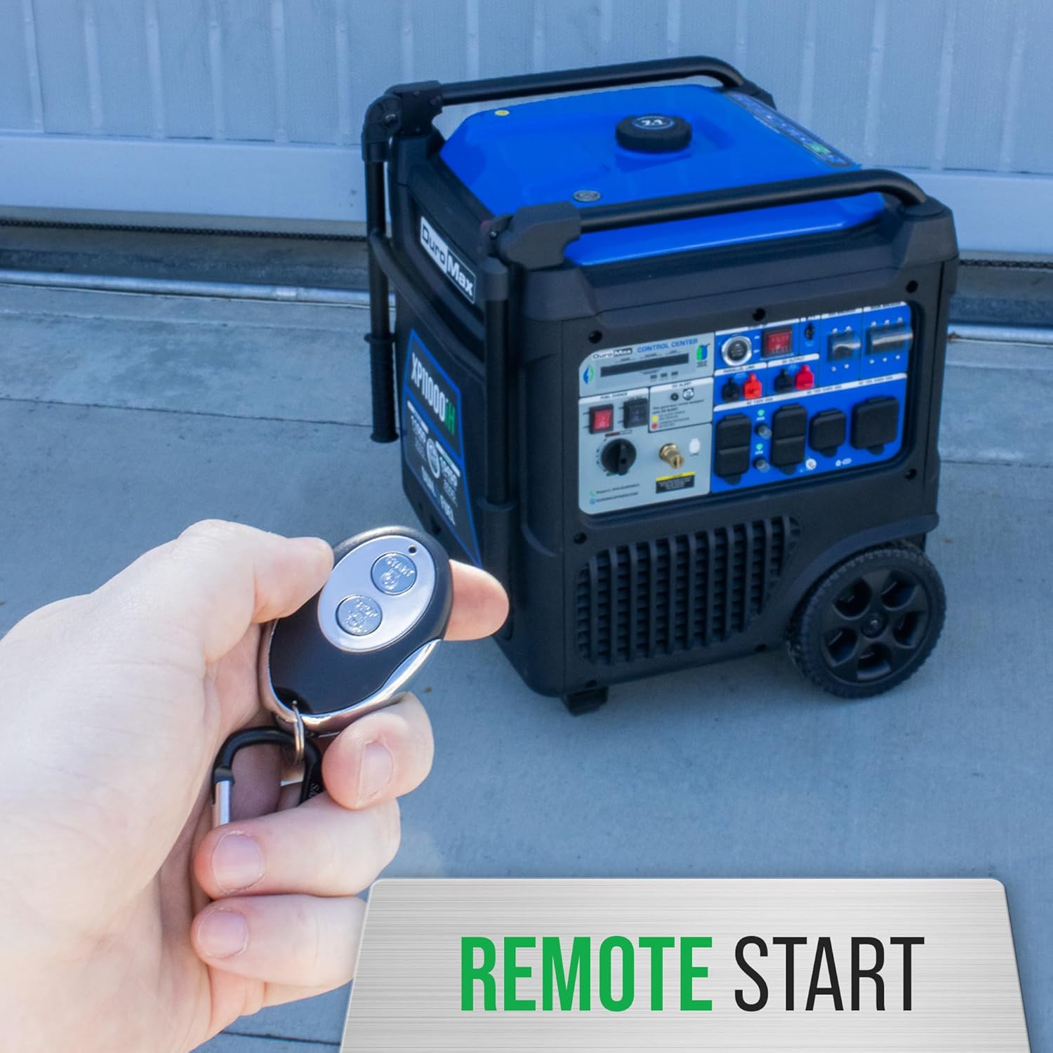 DuroMax XP11000iH 11 000-Watt Dual Fuel Portable Digital Inverter Generator - Gas & Propane  Remote Electric Start  Transfer Switch Ready  RV & Emergency Ready