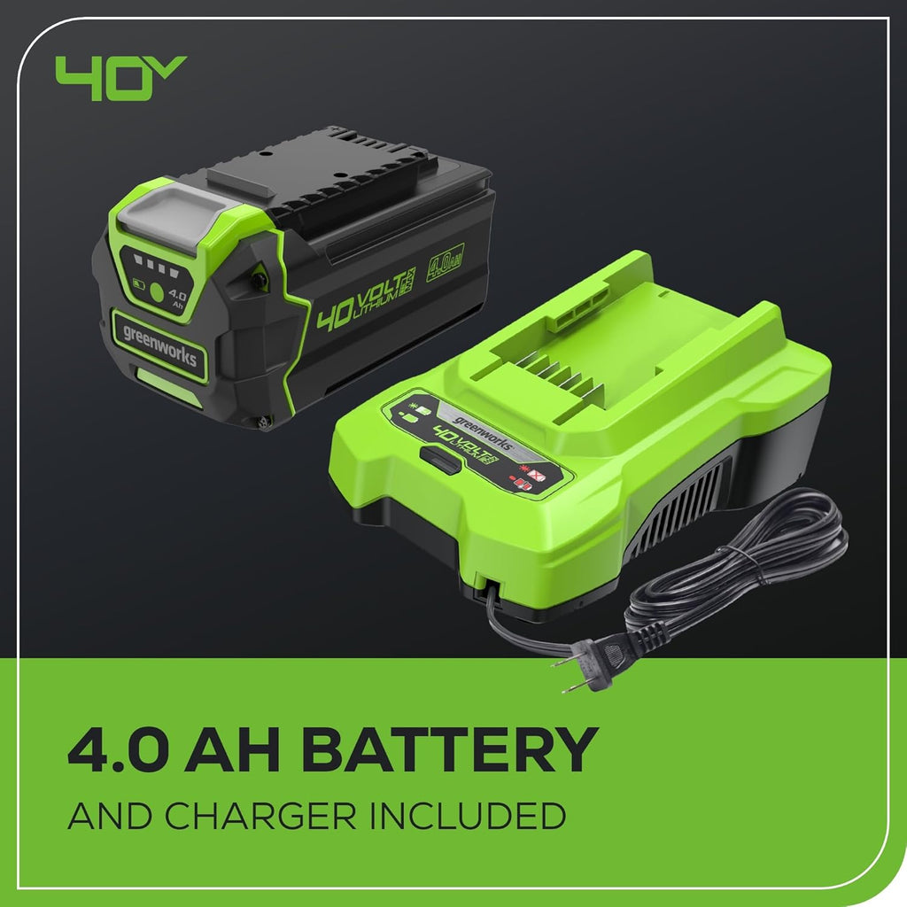 Greenworks 40V 16" Brushless Cordless Chainsaw  4.0Ah Battery and Charger Included