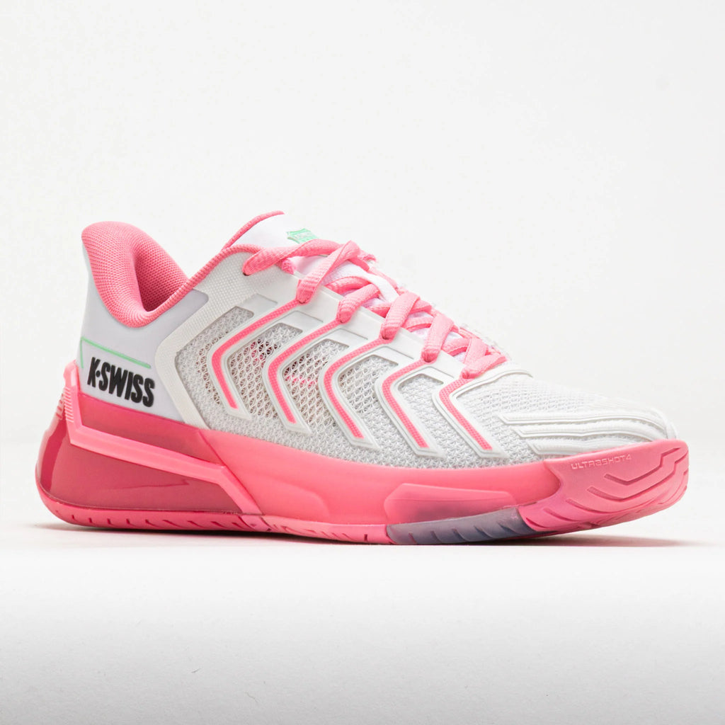 K-Swiss Ultrashot 4 Women's White/Neon Pastel Pink/Hot Neon Pink