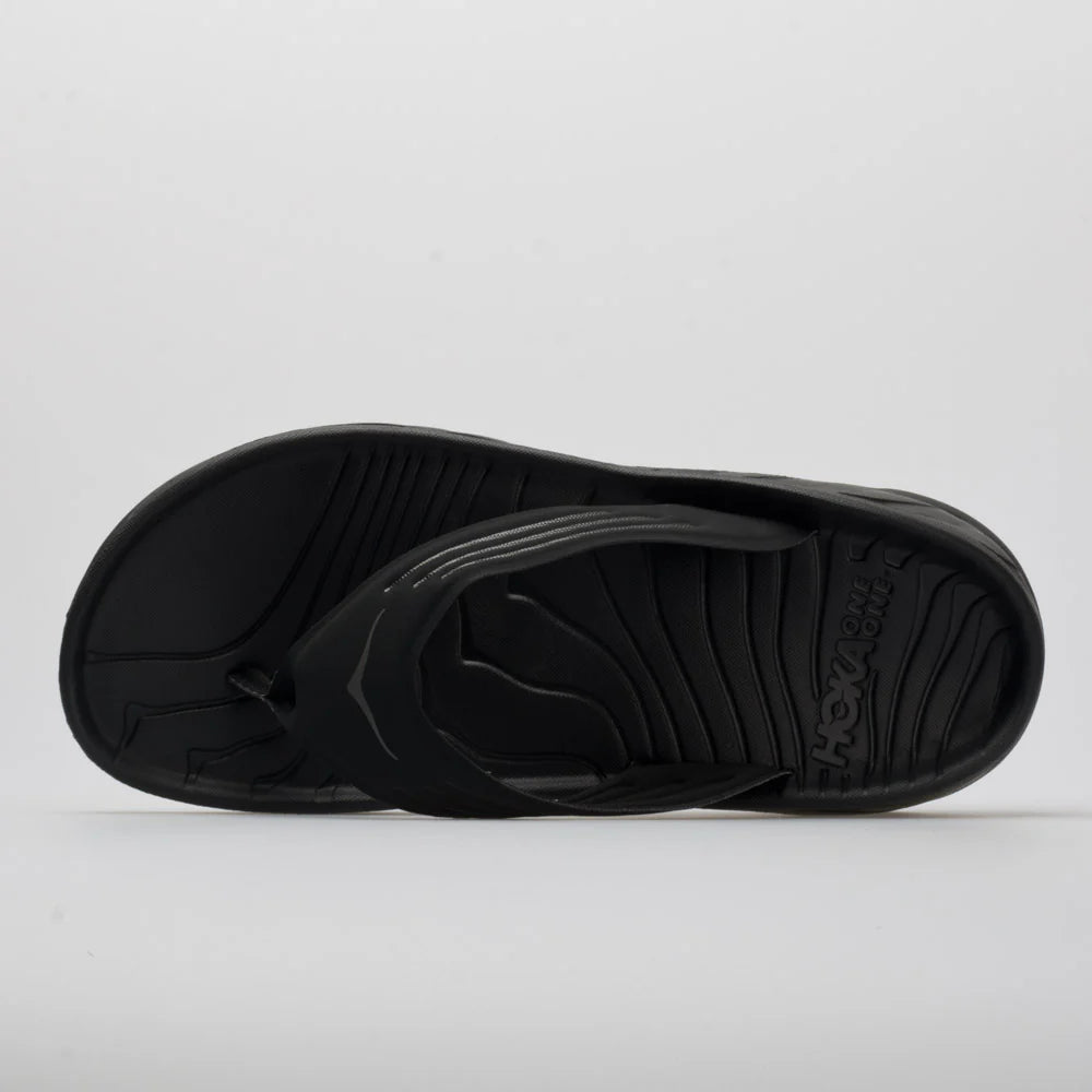 HOKA ORA Recovery Flip Men's Black/Dark Gull Gray
