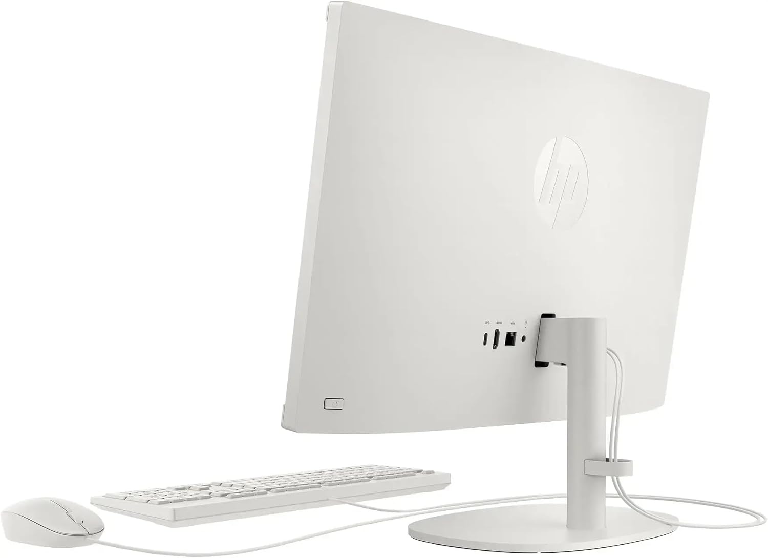 HP 21.5" FHD All-in-One Desktop Computer  32GB RAM 128GB UFS  Quad-Core Intel N100  Windows 11  PLUSERA 8-in-1 Hub  Keyboard & Mouse Included  Cashmere White