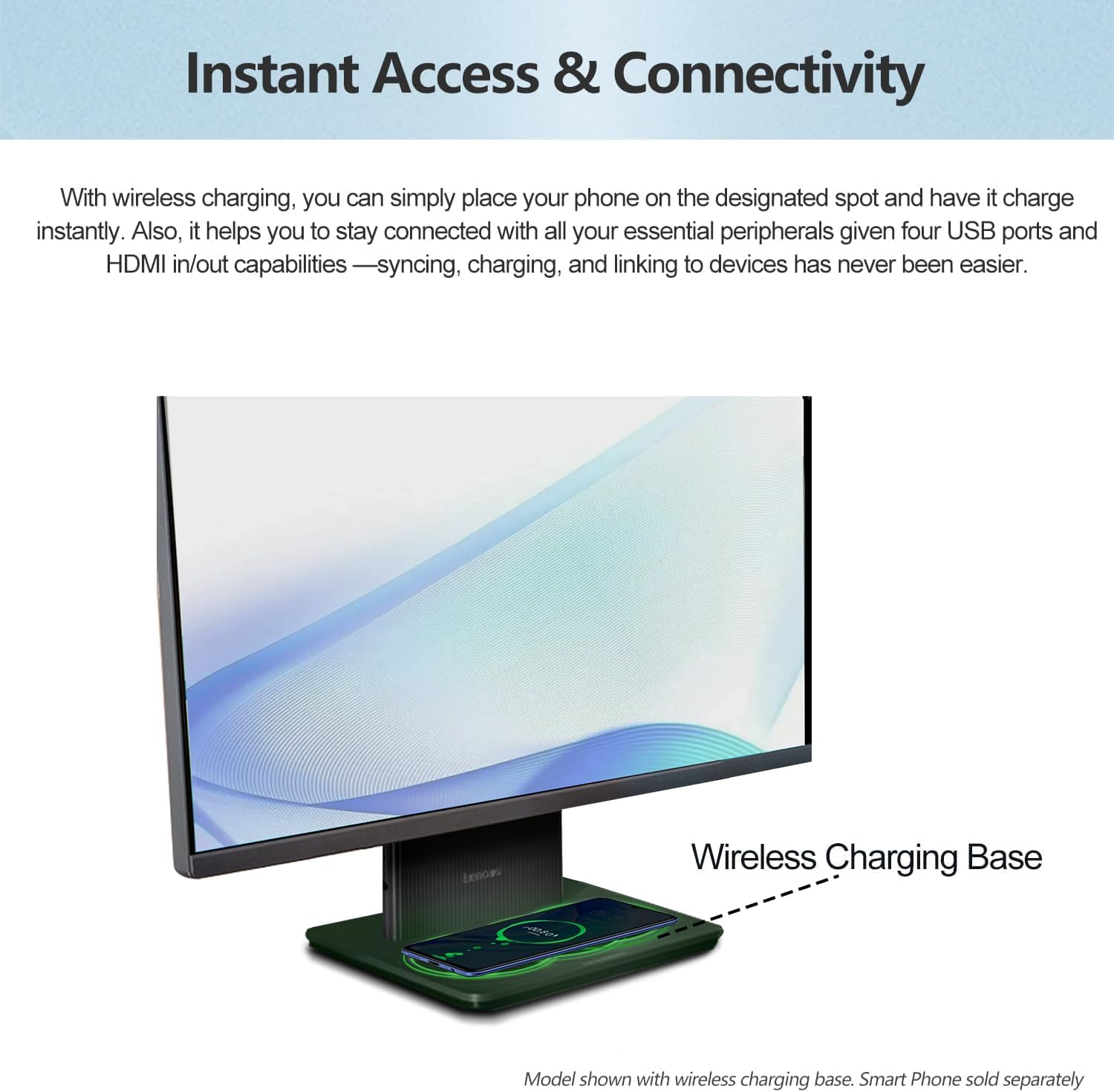 Lenovo 2024 IdeaCentre I All-in-One  27" FHD Touchscreen 100Hz  Intel Core i5-13420H  32GB DDR5 RAM  1TB SSD  Wireless Charging Base  Wireless KB & Mouse  Wi-Fi 6  Windows 11 Home  Grey
