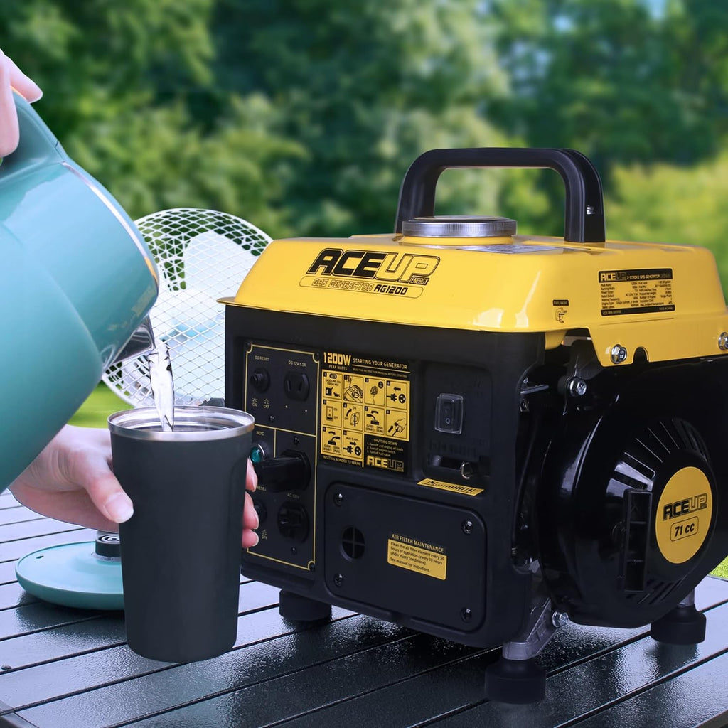 Aceup Energy 1 200W Gas Powered Generator  Small Portable Generator for Home Use Ultralight  EPA & CARB Compliant