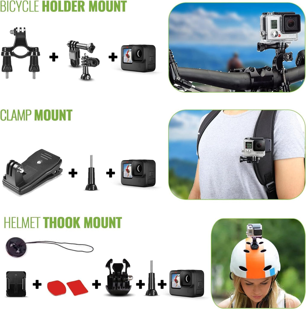 GoPro HERO11 (Go Pro Hero11) Black Mini - Waterproof Action Camera with 5.3K Ultra HD Video  24.7MP Photos  1/1.9" Sensor  Stabilization + 50-in-1 Accessory Kit + 64GB Card + More