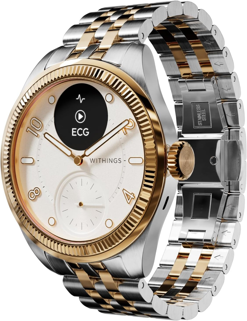 WITHINGS Scanwatch Nova Brilliant - Health Hybrid Smart Watch for Men & Women - SPO2  Temperature Monitoring  Sleep  Respiratory Health  Cycle Monitoring  30-Day Battery Life  Apple iOS/Android