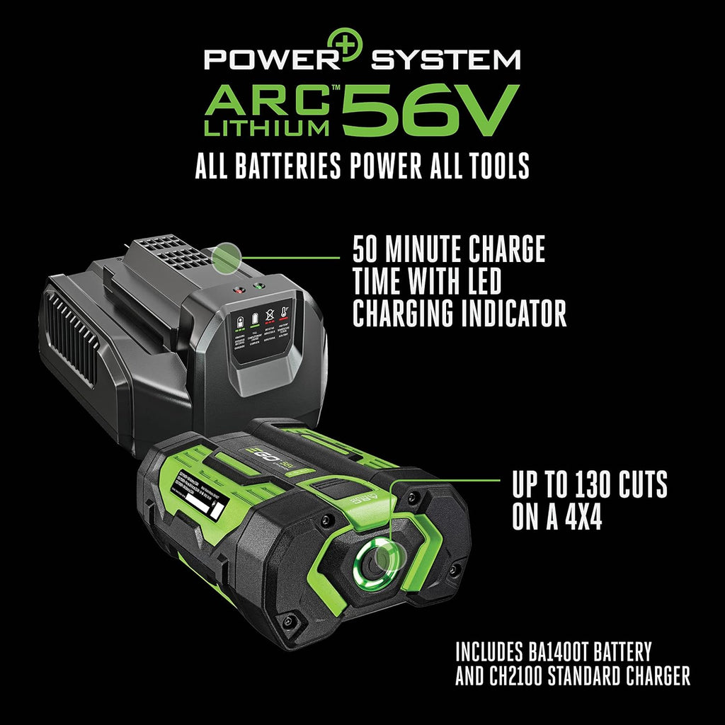 EGO POWER+ Chain Saw  16” Battery Powered Chainsaw  Electric Cordless  Includes 56V 2.5Ah Battery and Charger – CS1611